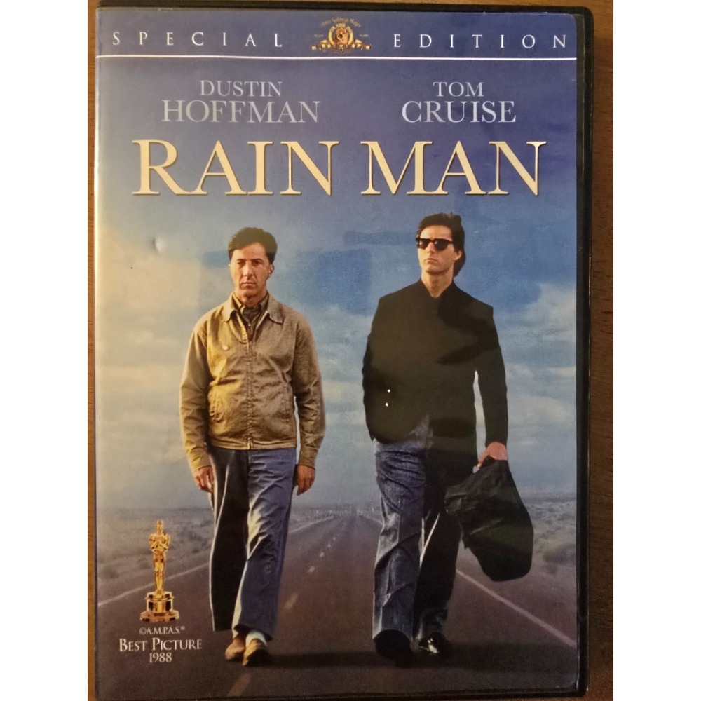 Rain Man (DVD,‎ 1988), Hoffman, Cruise, Excellent Condition